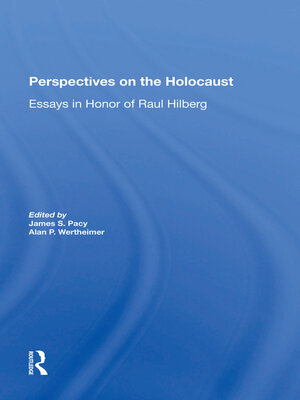 cover image of Perspectives On the Holocaust